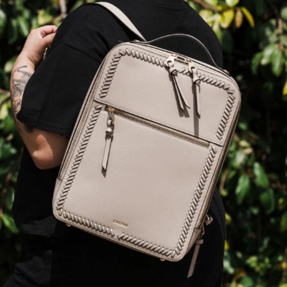 Kaya Laptop Backpack in Stone - Picture 2 of 13